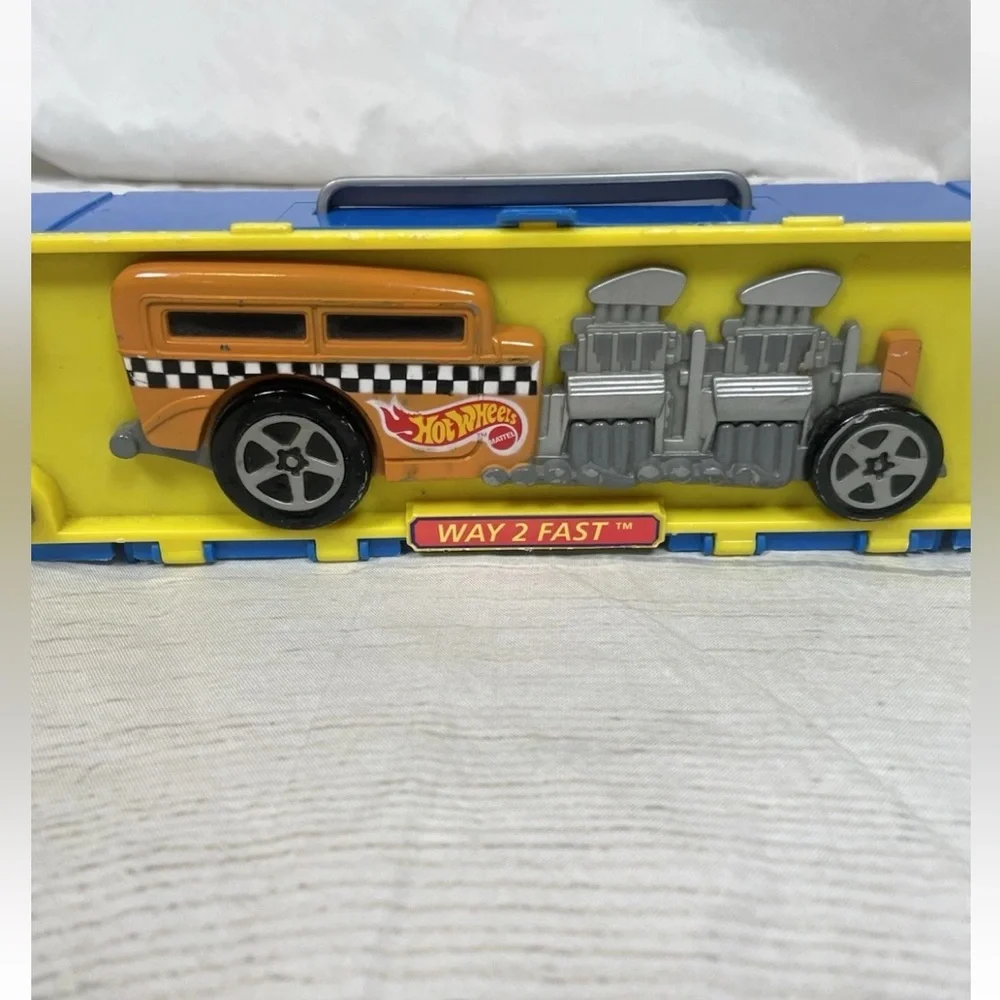 Vintage 1998 Hot Wheels'Way 2 Fast' 6 Car Case Mattel Classic Y2K collectible‎